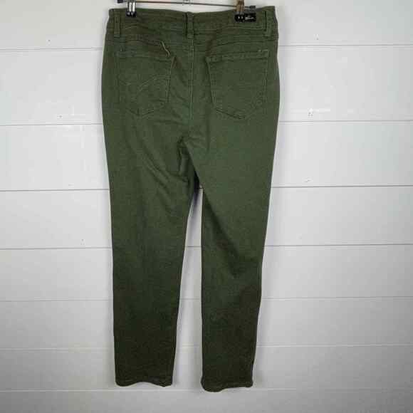 Earl Jeans Pants Womens 8 Green Straight Leg Stretch 5 Pocket Casual Jeans - Picture 7 of 7